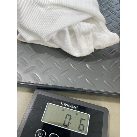 Free People Billie Long Sleeve Tee Womens Small Long Sleeve White Cotton Blend - Picture 11 of 11